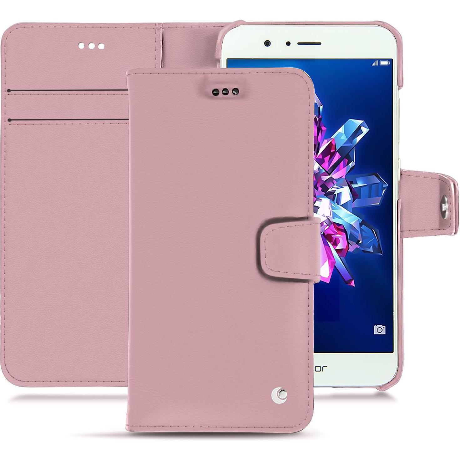 Noreve Lederschutzhülle Wallet (Honor 8 Pro), Smartphone Hülle, Rosa