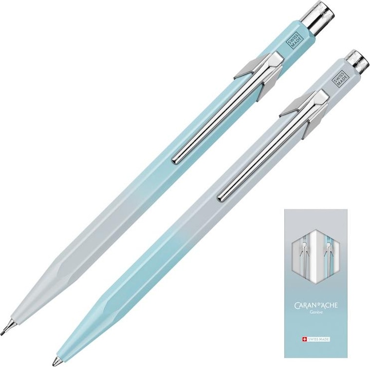 Produktbild Caran d'Ache 849 Set Blue Lagoon Sonderedition (Polarblau, Frostgrau, 2 x)