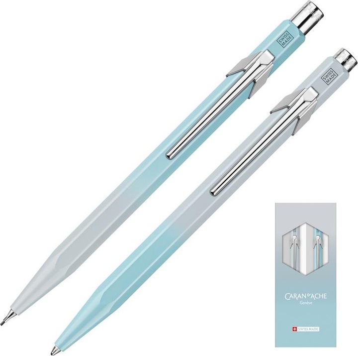 Actual product image Caran d'Ache 849 Set Blue Lagoon Sonderedition (Polar blue, Frost grey, 2 x)