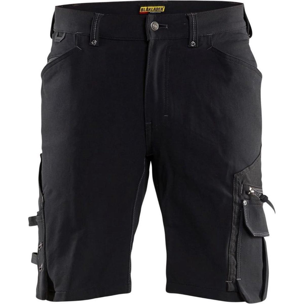 Blakläder, Pantaloni da lavoro, BlÃ¥klÃ¤der X1900 Werkbroek kort 4-weg Stretch 1987 - zonder spijkerzakken - zwart - maat 48 (M) (48)