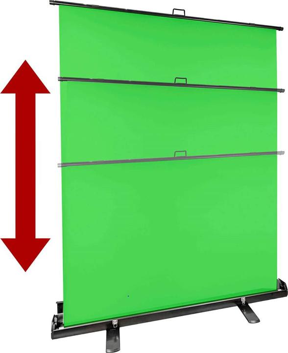 Produktbild Studioking Roll-Up Green Screen FB-150200FG 150x200 cm Chroma Grün (150 cm, 200 cm)