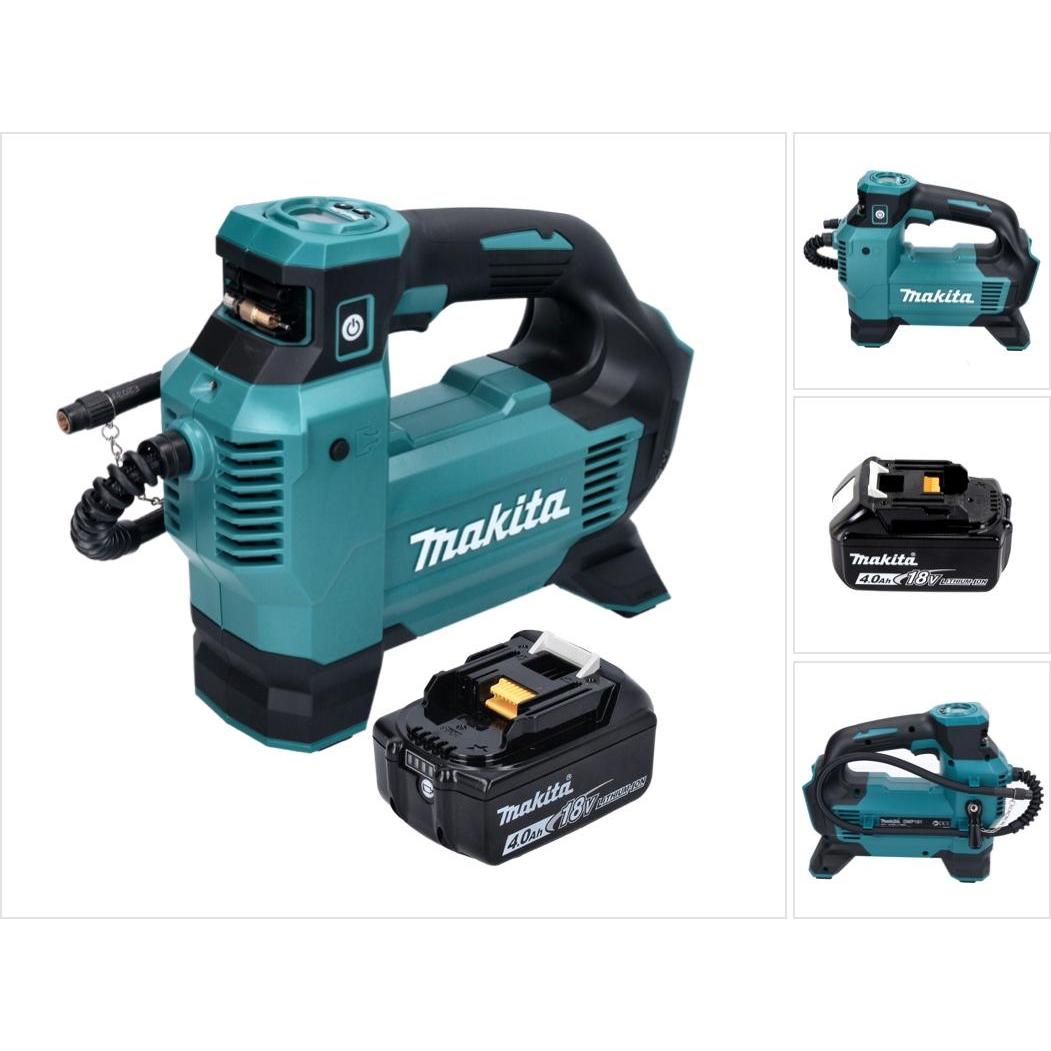 Makita, Kompressor, DMP 181 M1 Akku Kompressor 18 V 11,1 bar + 1x Akku 4,0 Ah - ohne Ladegerät