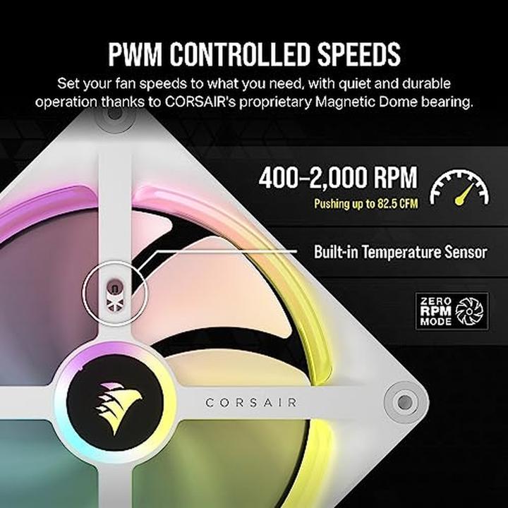Actual product image Corsair Icue Link QX140 (140 mm, 2 x)