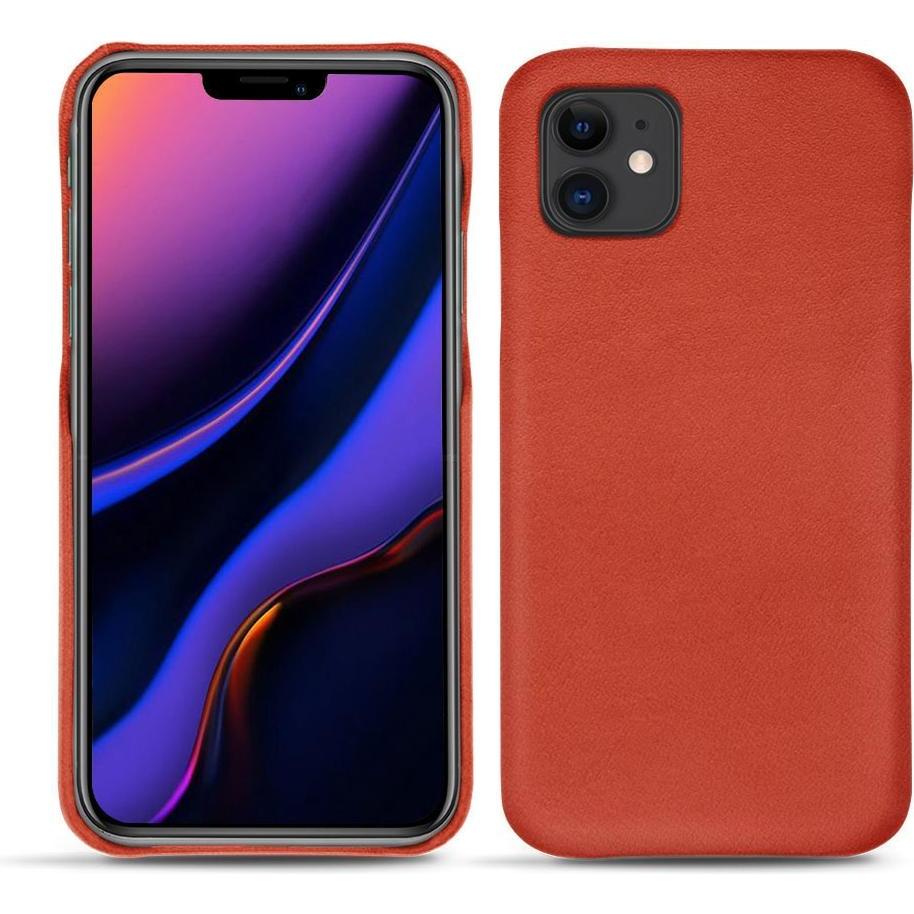 Noreve Lederschutzhülle (Apple iPhone 11), Smartphone Hülle, Orange