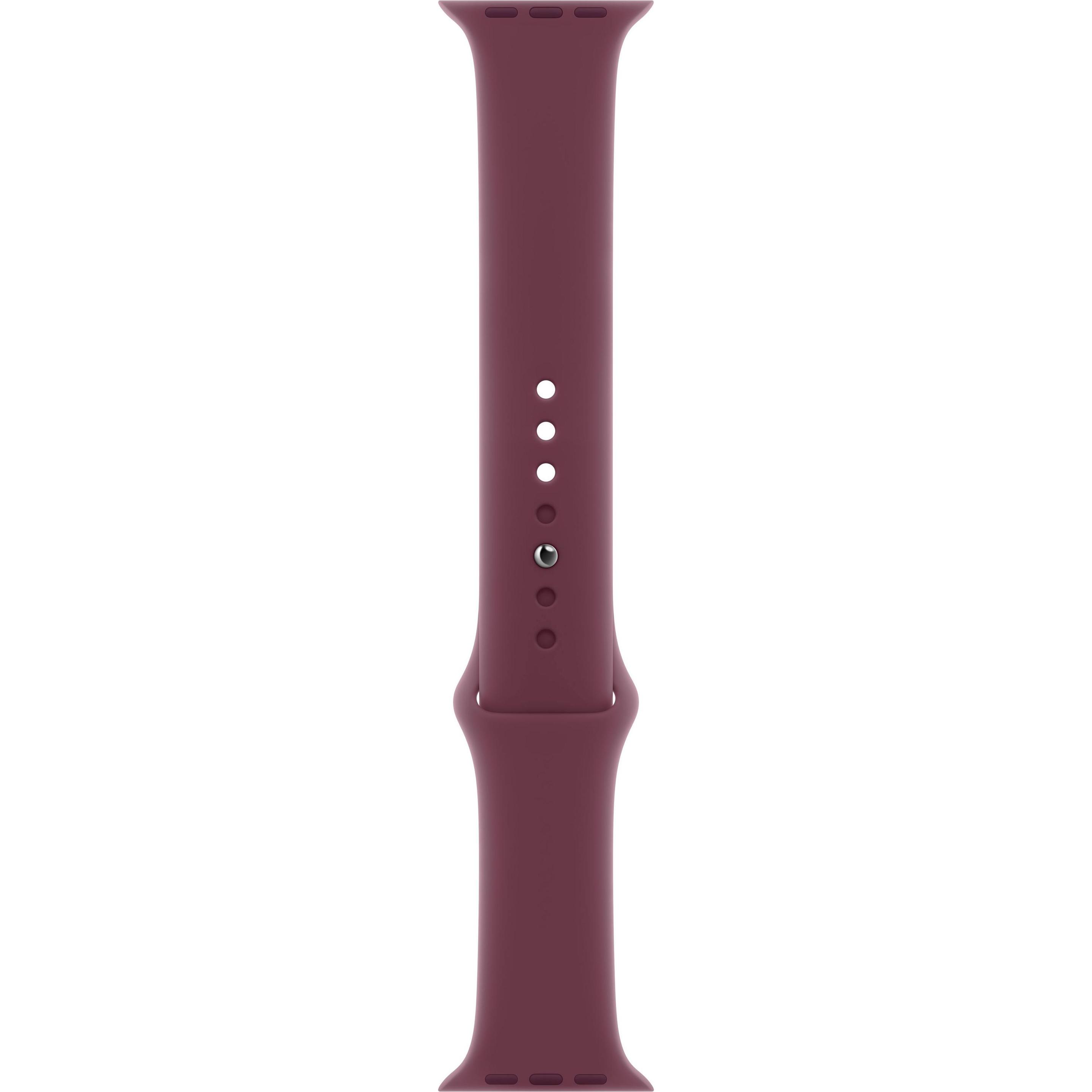 Apple Sportarmband (45 mm, Fluorelastomer, Apple Watch Series 9), Uhrenarmband, Rot