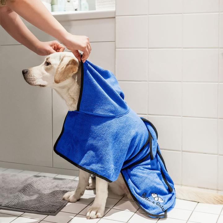 Image du produit Bella & Balu Peignoir de bain pour chiens en microfibre (Manteau pour chien)