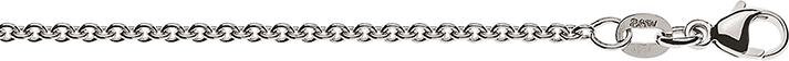 Produktbild Natsumi Schmuck Halskette Weissgold 18K/750 Anker rund 1.9mm (750/18 K Weissgold, 45 cm)