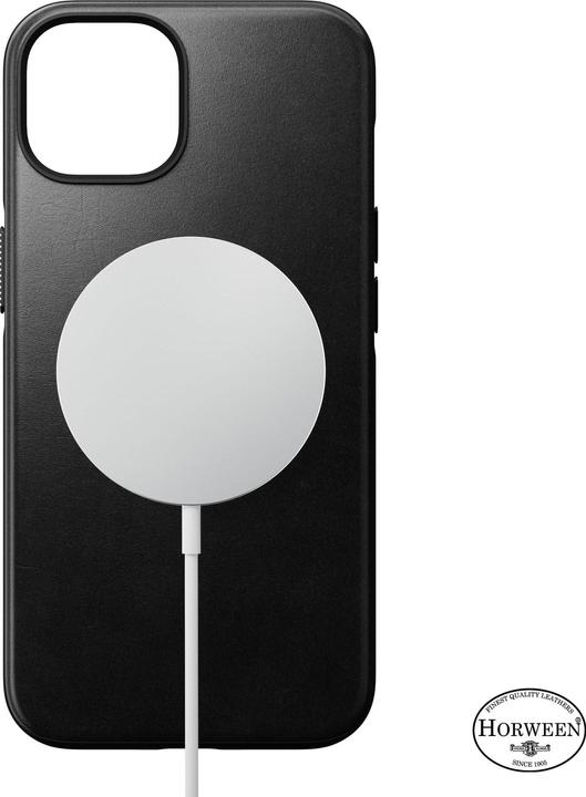 Actual product image Nomad Back Cover Modern Leather Horween iPhone 14 Plus Black (Apple iPhone 14 Plus)