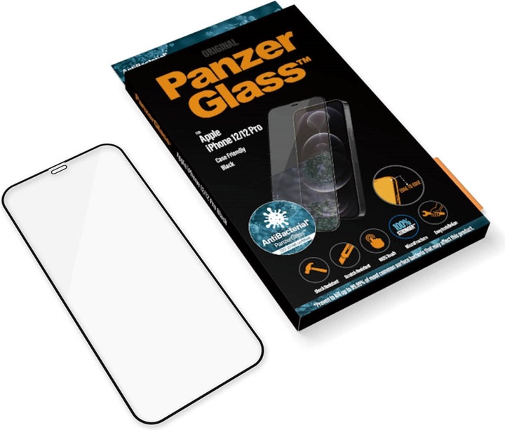 Actual product image PanzerGlass Edge-to-Edge (1 Piece, Apple iPhone 12, Apple iPhone 12 Pro)