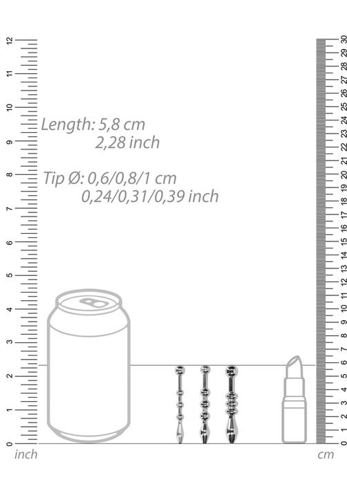 Productafbeelding Ouch! Urethrale Sounding - Metalen Plug Set