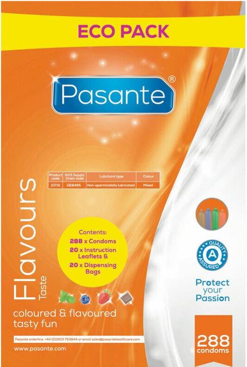 Pasante Condoms Eco Pack Aroma Pouch 288 Units (288 pcs.)