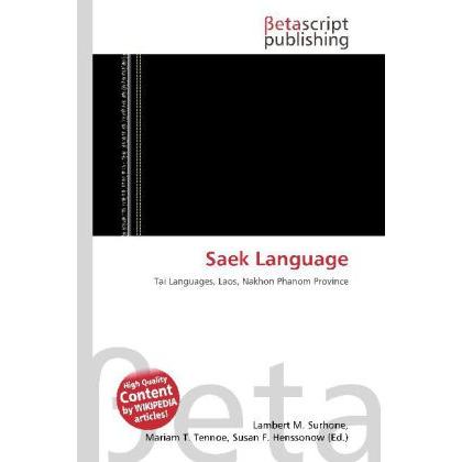 Saek Language, Fachbücher
