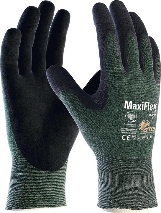 Actual product image ATG Cut protection gloves MaxiFlex® Cut™ 34-8743 size 11 green/black EN 388 PPE category II (11)