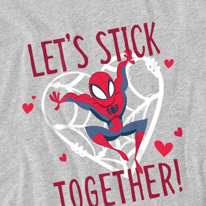 Produktbild Spiderman Let's Stick Together Sweatshirt Valentinstag (116)