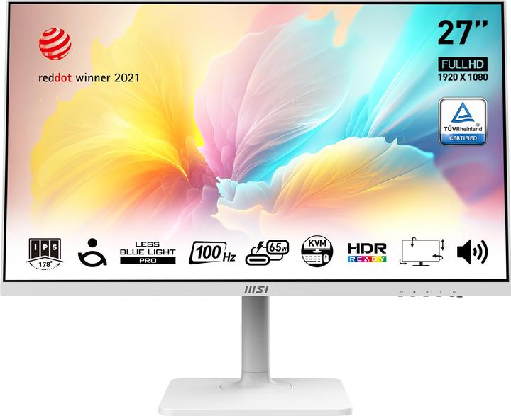 Actual product image MSI Modern MD272XPW Monitor (1920 x 1080 pixels, 27")