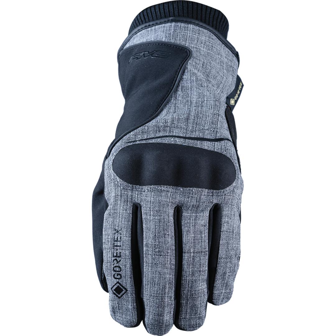 Five, Motorradhandschuhe, Handschuhe Stockholm GTX - grau (L)