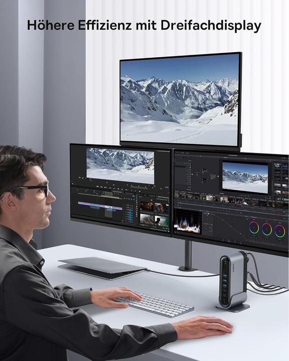 Actual product image Baseus USB C Docking Station (USB-C, 17 ports)