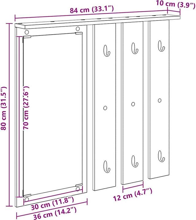 Actual product image vidaXL Kleiderständer