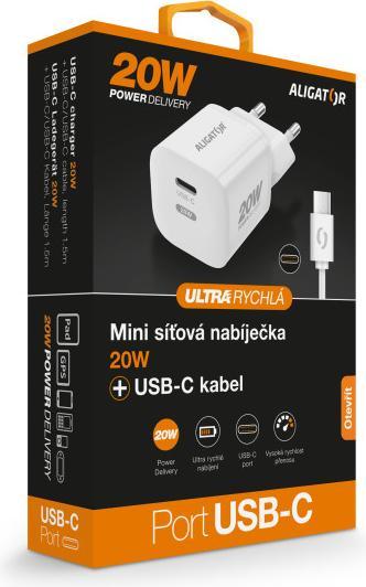 Productafbeelding Aligator CHPD0017 mobiele lader Universeel Wit AC Snelladen Binnen (20 W)