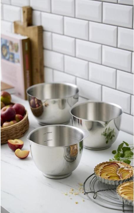 Actual product image Rosti Margrethe bowl - Set of 3 - Steel (23921) (21.80 cm, 1.50 l, 3x)