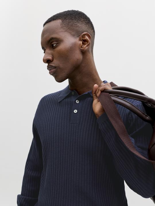 Produktbild Jack & Jones Jprblakai Knit Polo Ls Styd Ss26 (M)