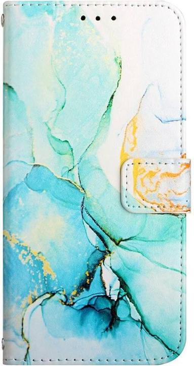 Actual product image Cover-Discount iPhone Xs / X- Leather Case blue Marble (Apple iPhone X, Apple iPhone XS)