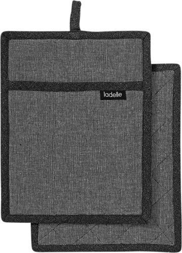 Image du produit Ladelle Lot de 2 maniques recyclées Eco Anthracite 19 x 24 cm (Coton recyclé & polyester)