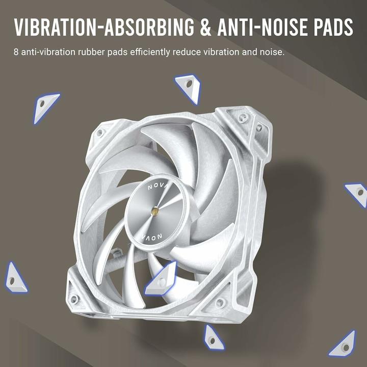 Produktbild Antec The Nova 120 is a high-powered fan with a simple look that supports up to 3200 rpm (120 mm, 1x)