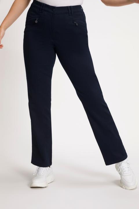 Produktbild Ulla Popken Basic Stretchhose Mony, farbecht, leicht schmal zulaufend (62)
