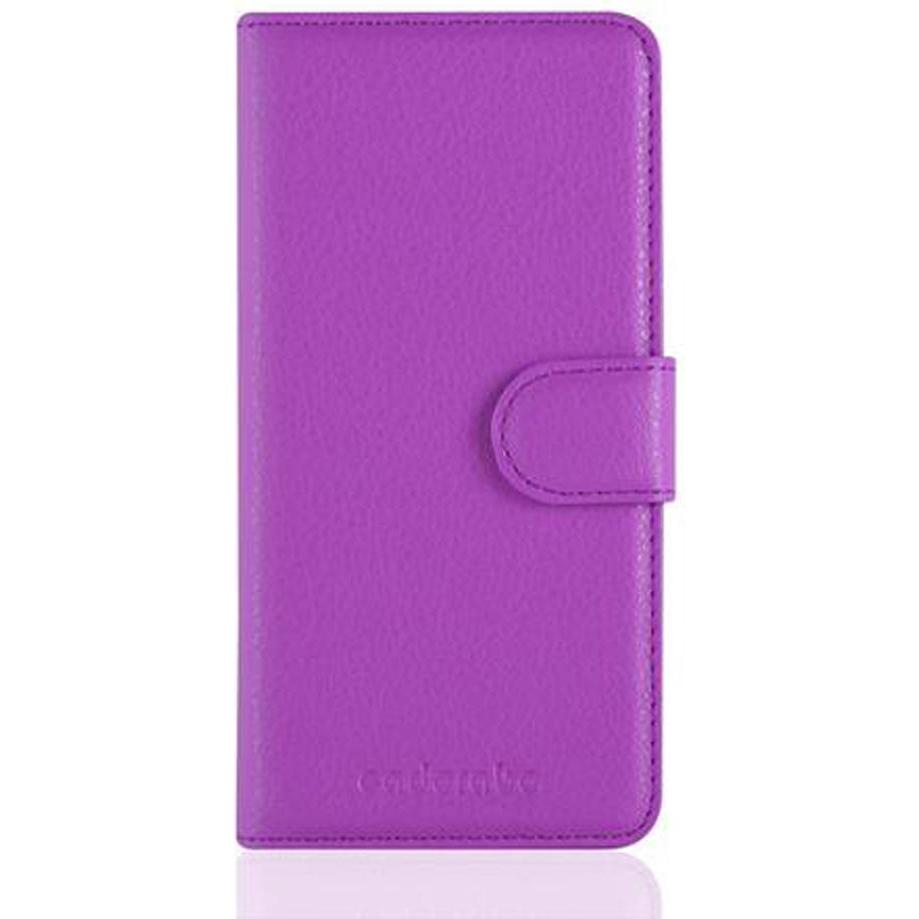 Cadorabo Book mit Standfunktion Cover (Samsung Galaxy A3 (2016)), Smartphone Hülle, Violett