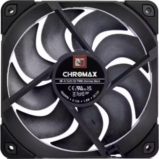 Produktbild Noctua NF-A12x25 G2 PWM chromax.black (120 mm, 1x)