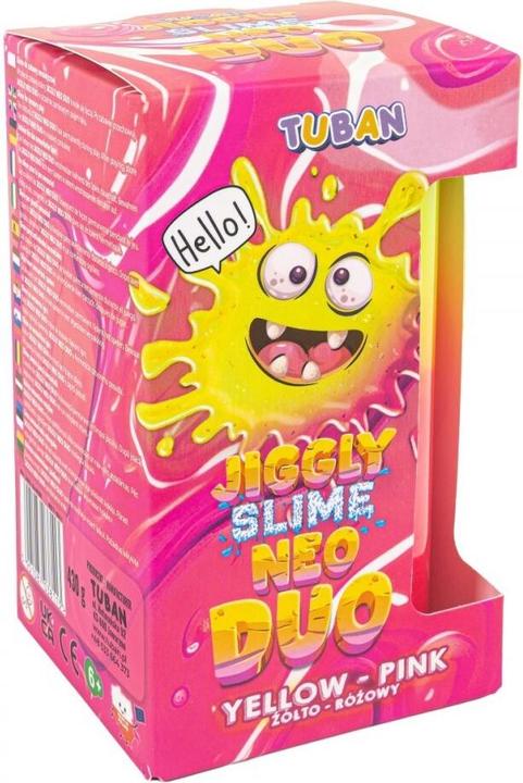 Actual product image Tuban Jiggly Slime Neo Duo gelb-rosa 430g