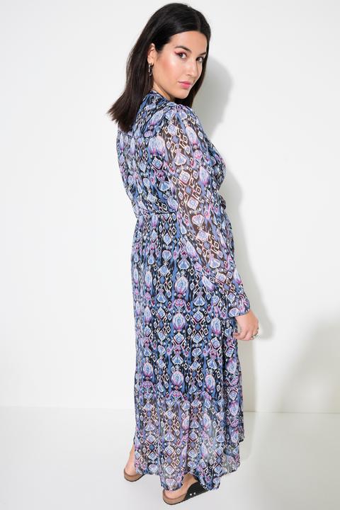 Produktbild Studio Untold Maxikleid, A-Line, grafischer Print, elastische Taille (50, 52)