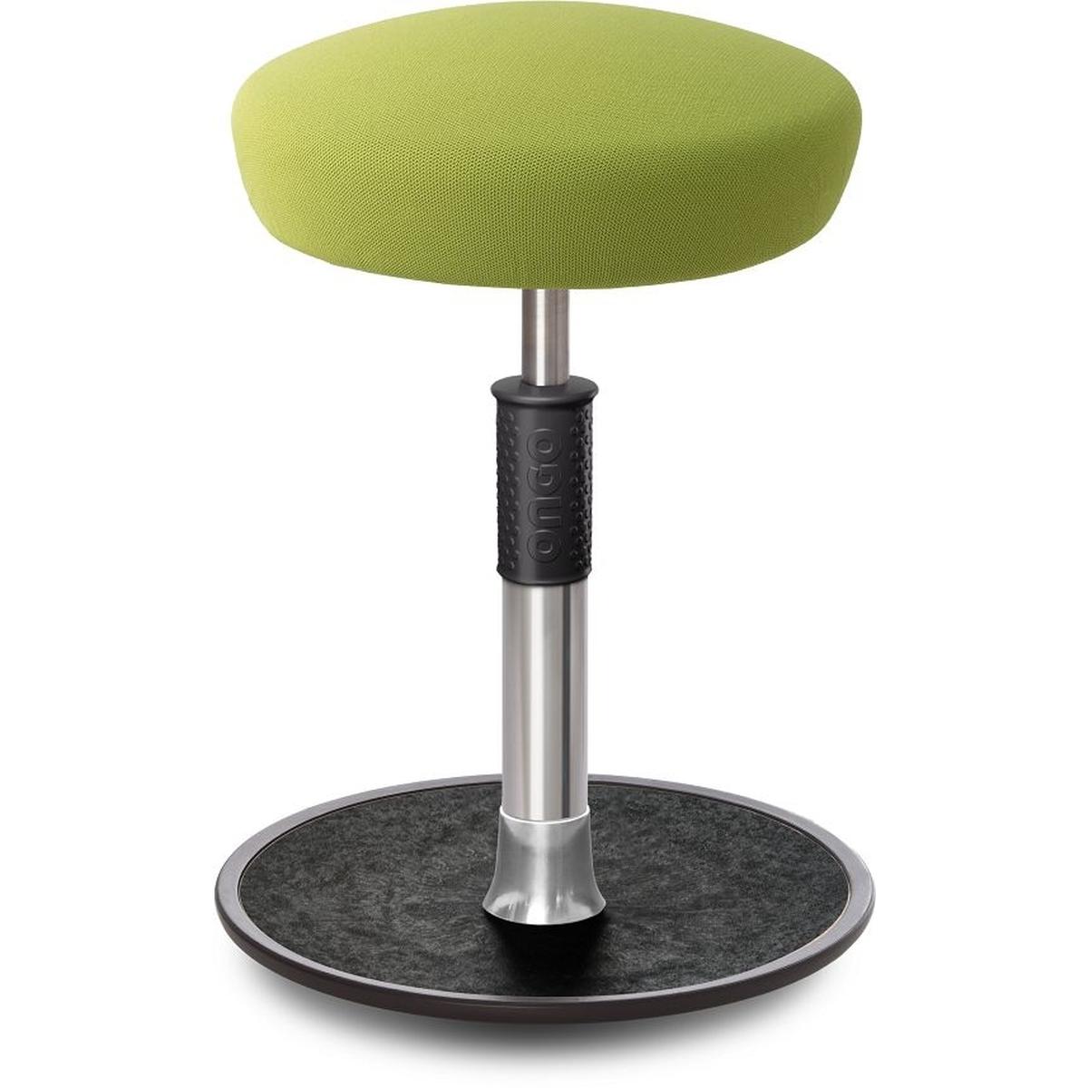 Ongo, Bürostuhl, Sitz- Stehhocker Free Regular Hutsitz Gestrick Hellgrün chrom /schwarz