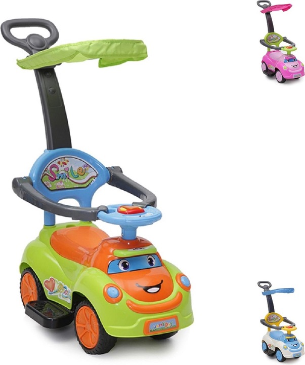 Actual product image Moni Slide car SMILE 3 in 1 push rod