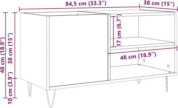 Produktbild vidaXL Plattenschrank
