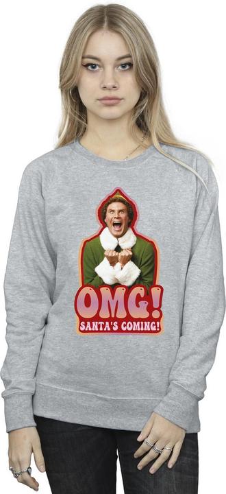 Produktbild Elf Santa's Coming Sweatshirt (4XL)