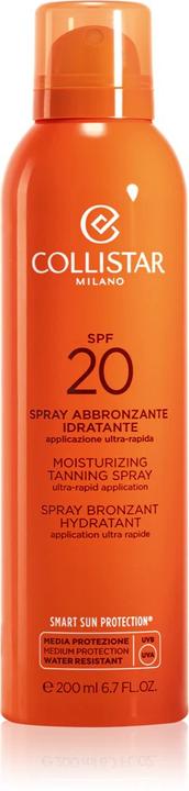 Actual product image Collistar Moisturizing Tanning (Sun spray, SPF 20, 200 ml)