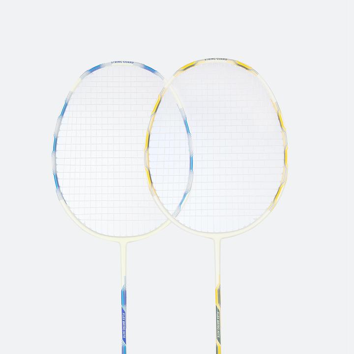 Produktbild Perfly Badminton-Schlägerset Erwachsene leuchtend - BR190 Flex Set Nite blau/gelb