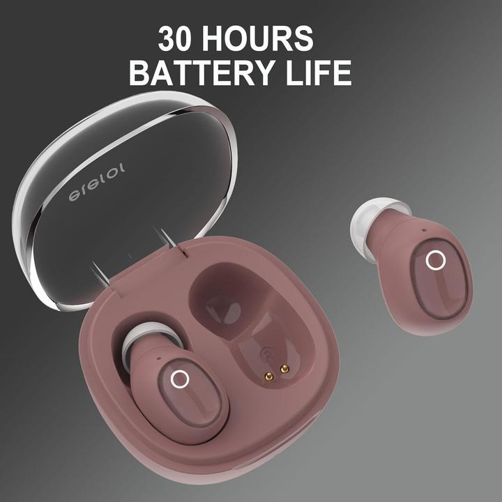 Image du produit Eleror Kabellose Mini-Ohrhörer T1 mit Rauschunterdrückung (ANC, 32 h, Sans fil)