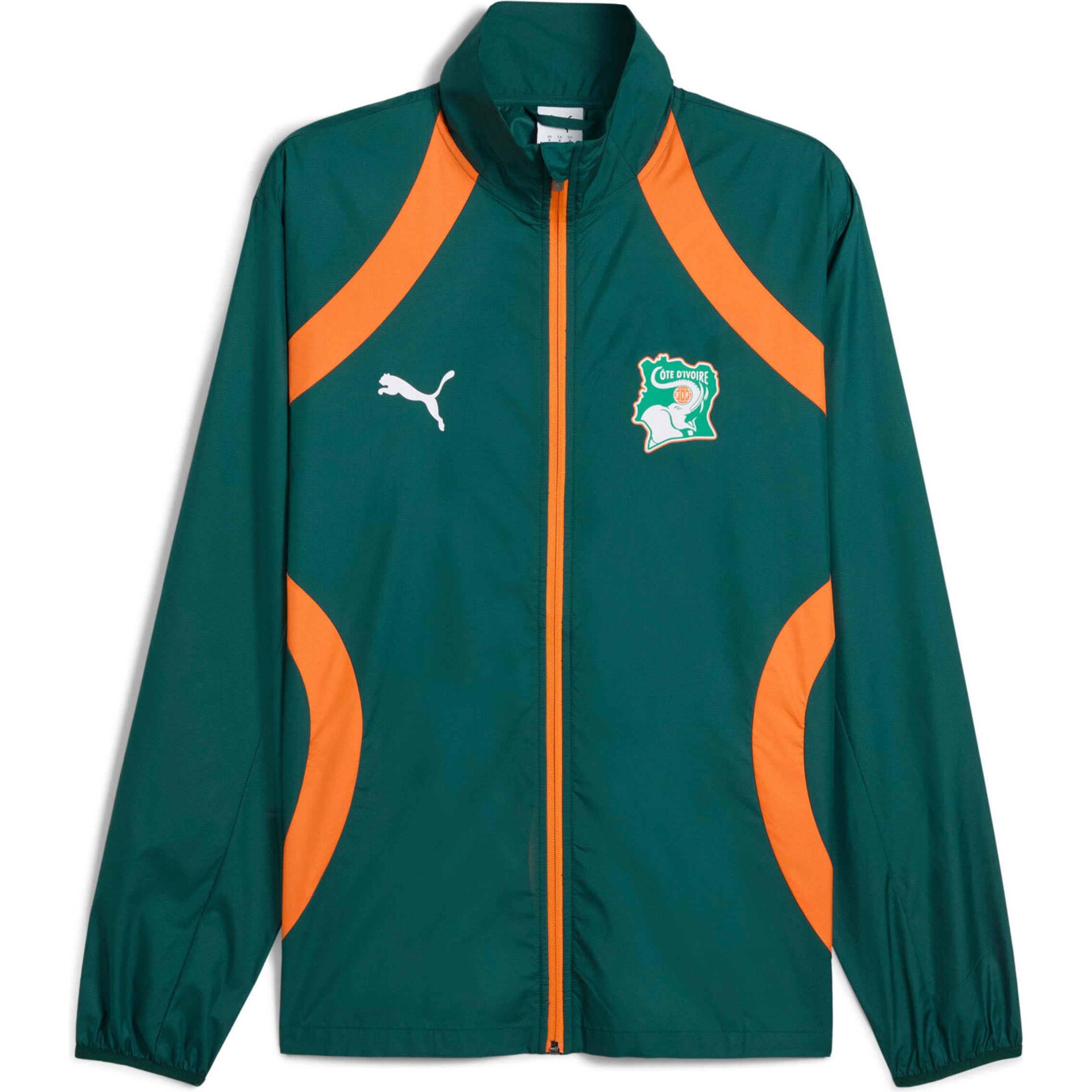 Puma, Herren, Jacke, präspie-jacke côte d'ivoire 2024 (L), Grün, L