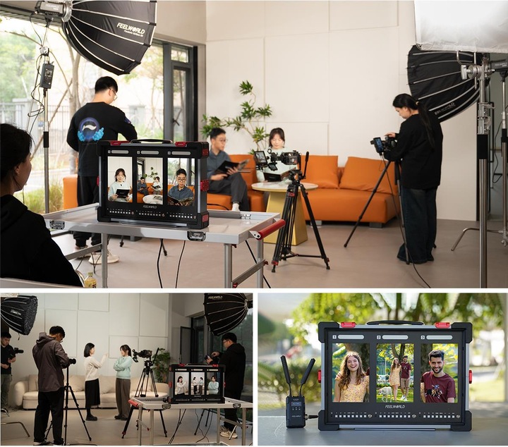 Produktbild Feelworld PS101 Triple 10.1 inch Vertical Display Monitor (10.10")