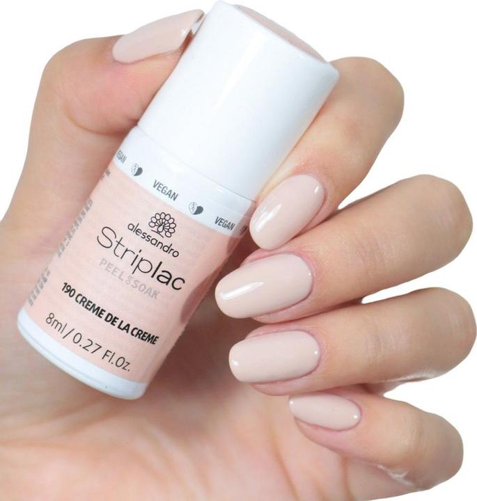 Immagine prodotto Alessandro Striplac Peel o Soak off (190 Creme de la Creme, Smalto)