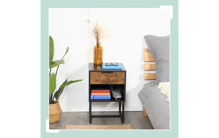 Actual product image Relaxdays Bedside Table (40 x 41.50 x 60.50 cm)