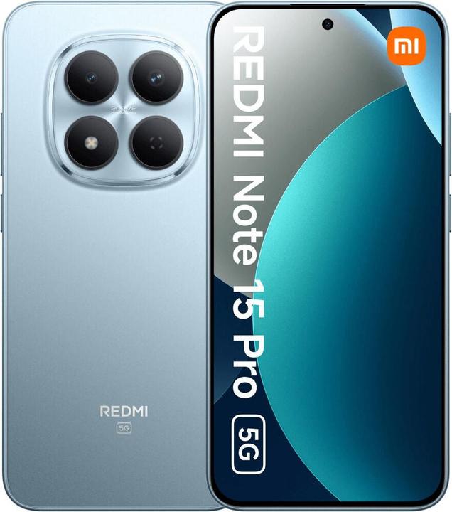 Xiaomi REDMI Note 15 Pro 5G (512 GB, Blue, Glacier Blue, 6.83", Dual SIM, 5G)
