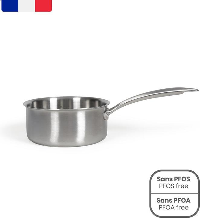 Actual product image Livoo Brigade - Stainless steel saucepan 16 cm (Pot, Aluminium, Stainless steel)