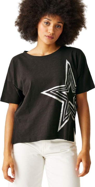 Actual product image Regatta Womens/Ladies Abaya Star Foil Print T-Shirt (36 D)