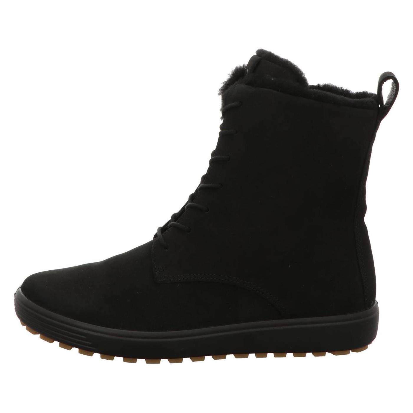 Ecco, Vrouwen, Laarzen, Enkellaarzen Voor Dames Warm Gevoerd Soft 7 Tred W, Zwart, (Eén Maat Voor Iedereen)