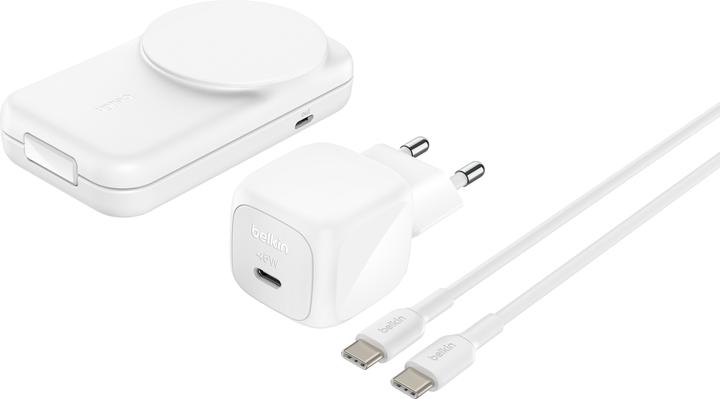 Produktbild Belkin UltraCharge 2-in-1 Qi2 Ladestation (25 W)