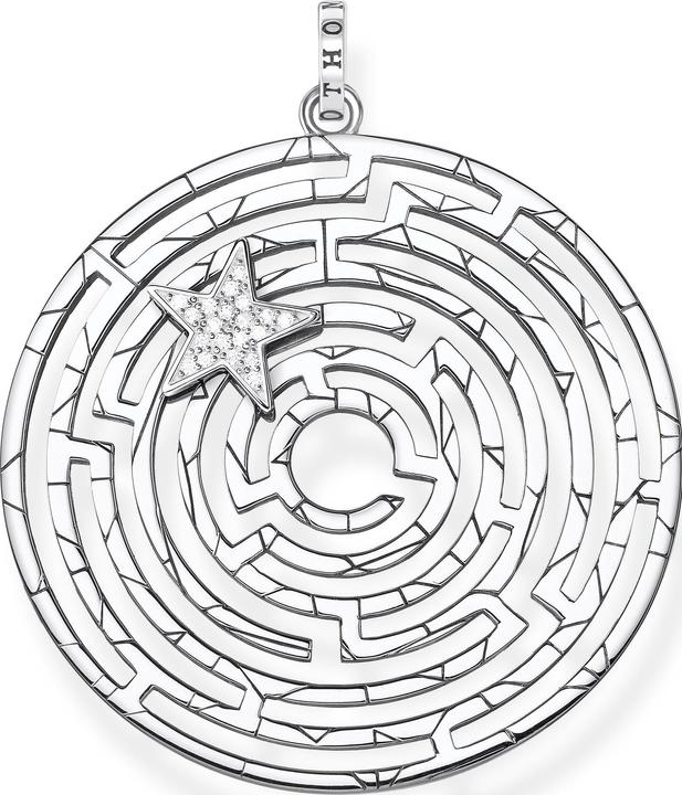 Produktbild Thomas Sabo Anhänger Labyrinth mit silbernen Stern (Silber 925)
